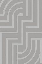 Круглый ковер MILOS F439 GRAY