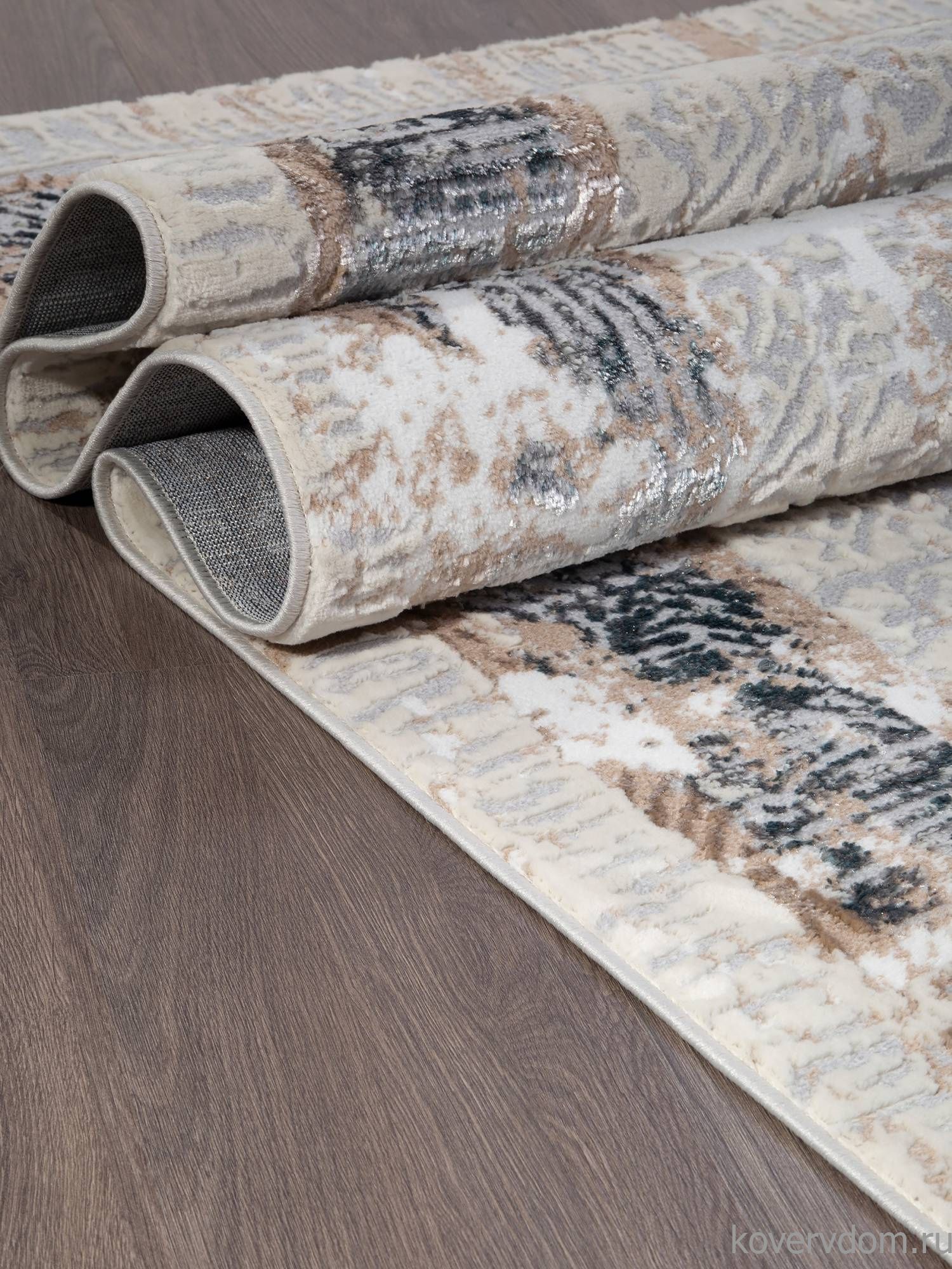 Ковер PERU C068A D.GREY SHIRINK / BLUE FDY