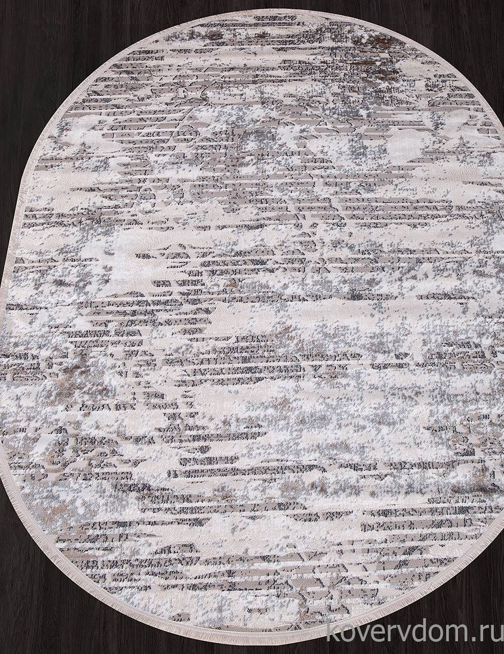 Ковер RODOS 7471A L.BLUE / CREAM Овал