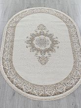 Ковер MOSSO 27236A CREAM / NAVY Овал