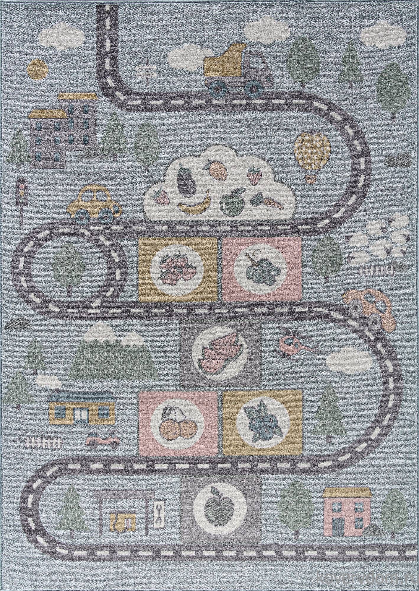 Ковер с дорогами IZUMRUD C214 MULTICOLOR