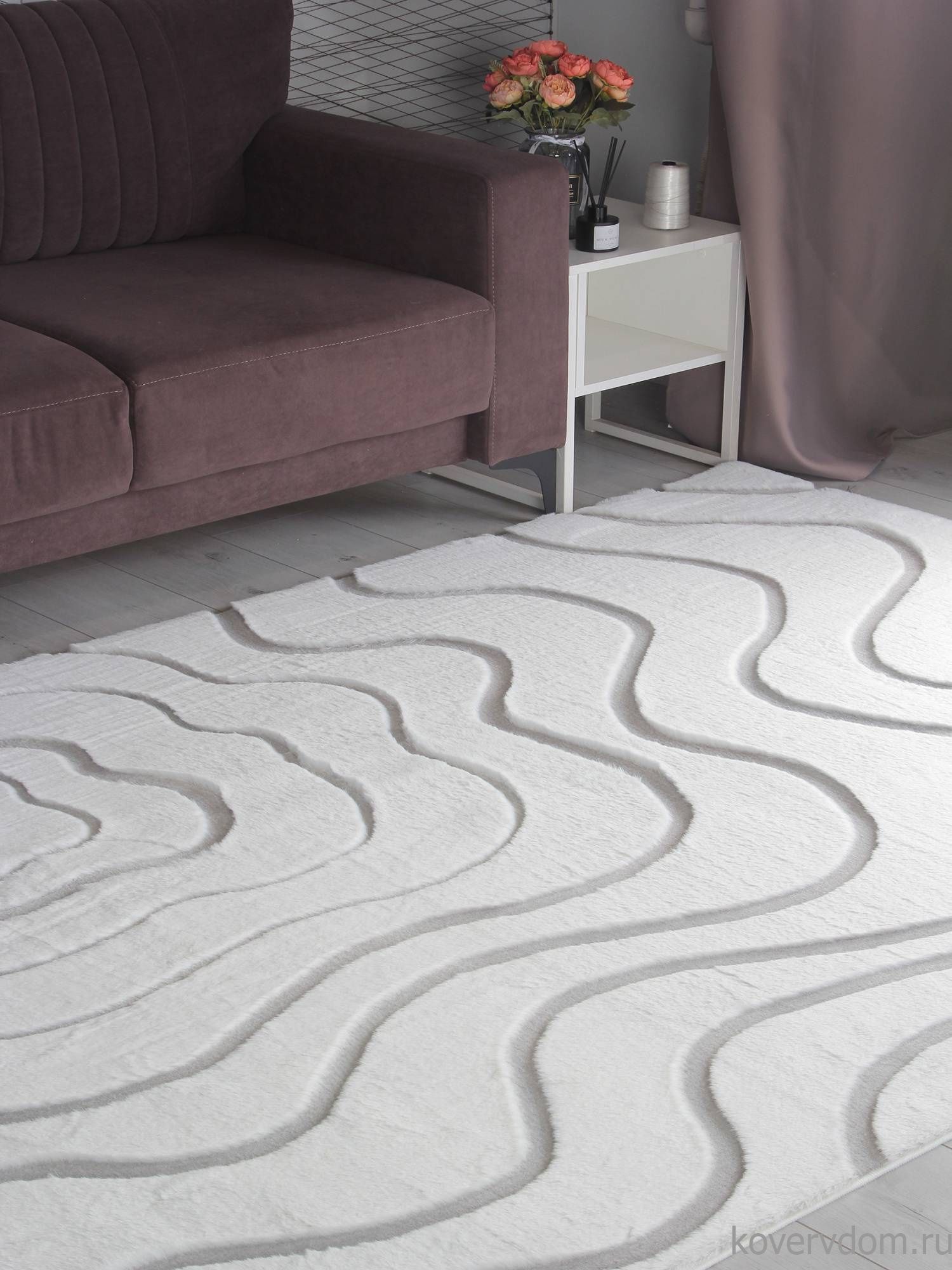 Ковер RABBIT CARVING PX4004 CREAM / GREY