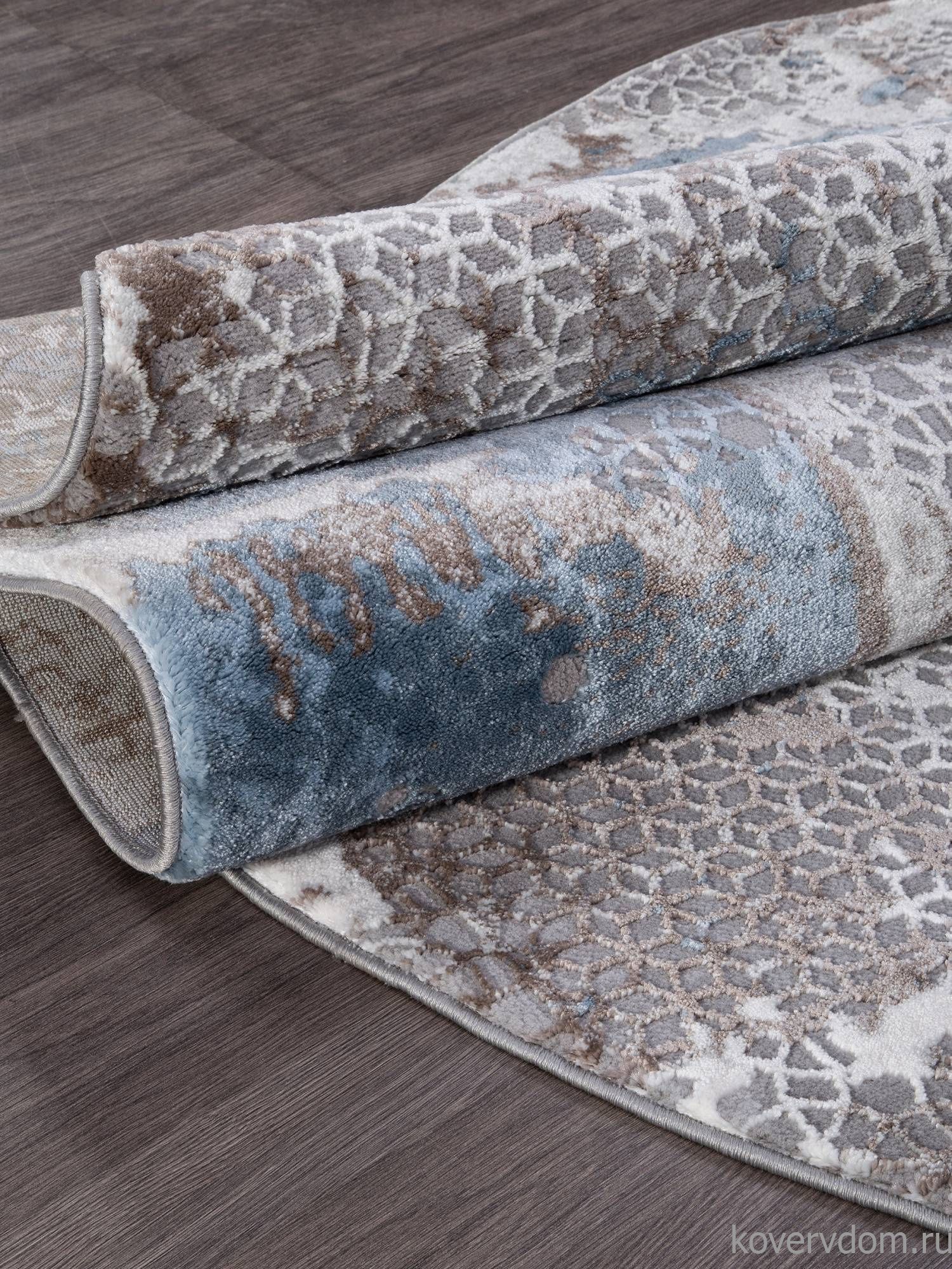 Ковер ARMINA 03857A BLUE / BLUE Овал