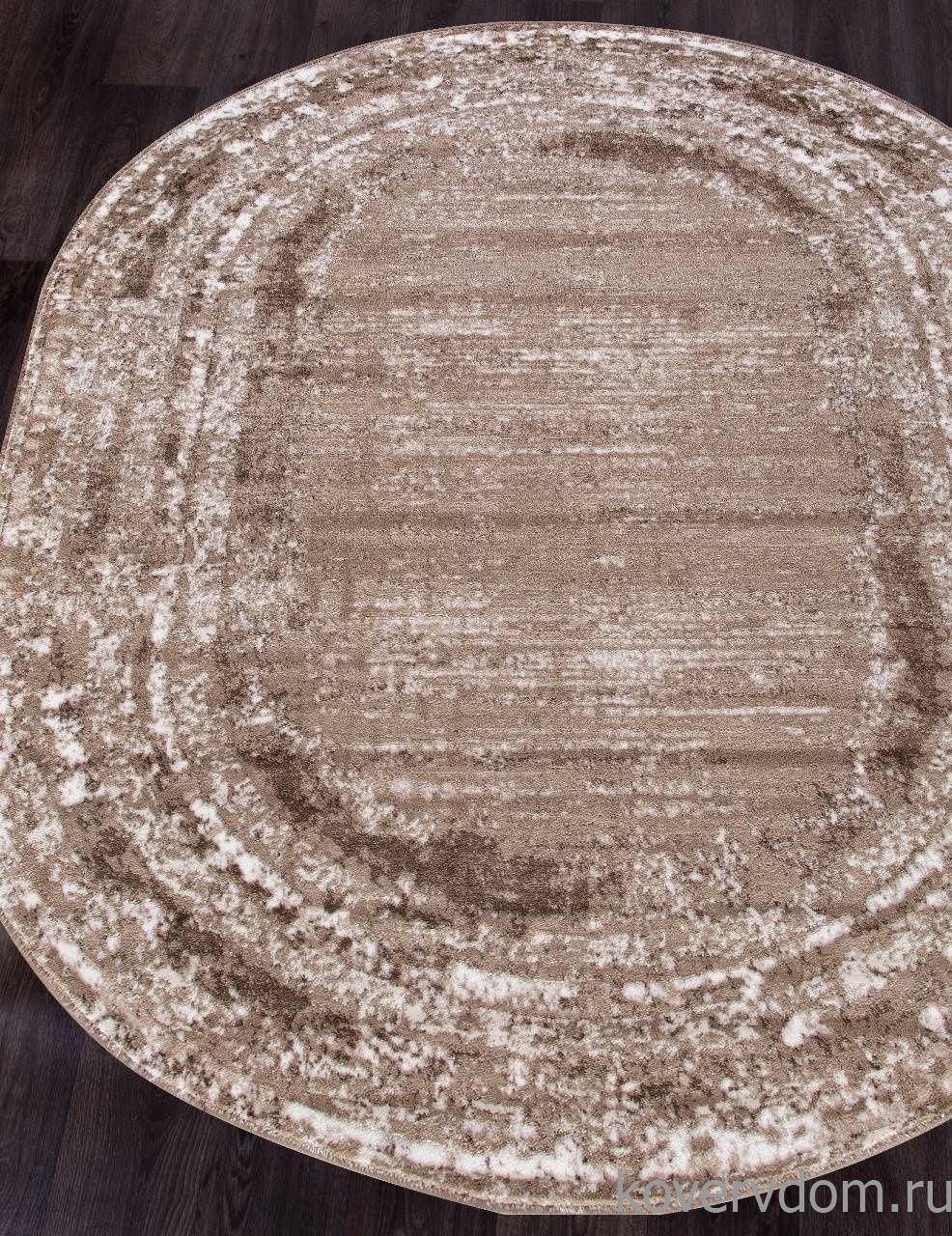Ковер MARDAN 1280A VIZON SHRINK / BROWN Овал