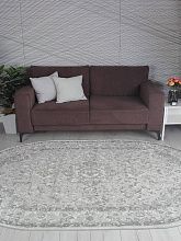 Ковер серый ARMINA GA075G GREY / GREY Овал