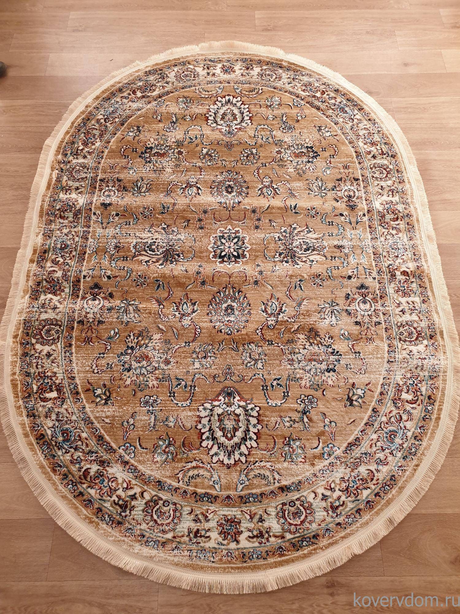 Ковер BROOKLYN 08618K BEIGE / BEIGE Овал Ковер BROOKLYN 08618K BEIGE / BEIGE Овал