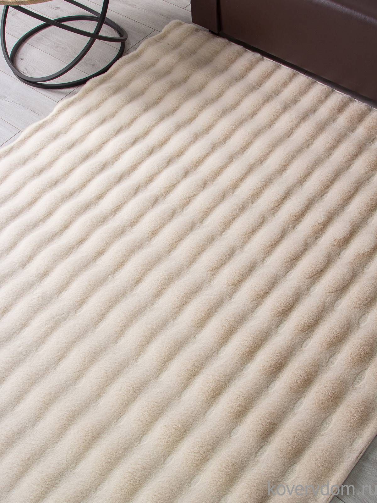 Ковер из искусственного меха BUBBLE PX1000 L.BEIGE