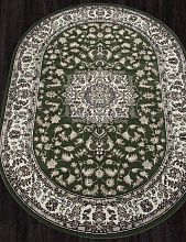 Овальный ковер из России GAVANA-A D412 GREEN Овал