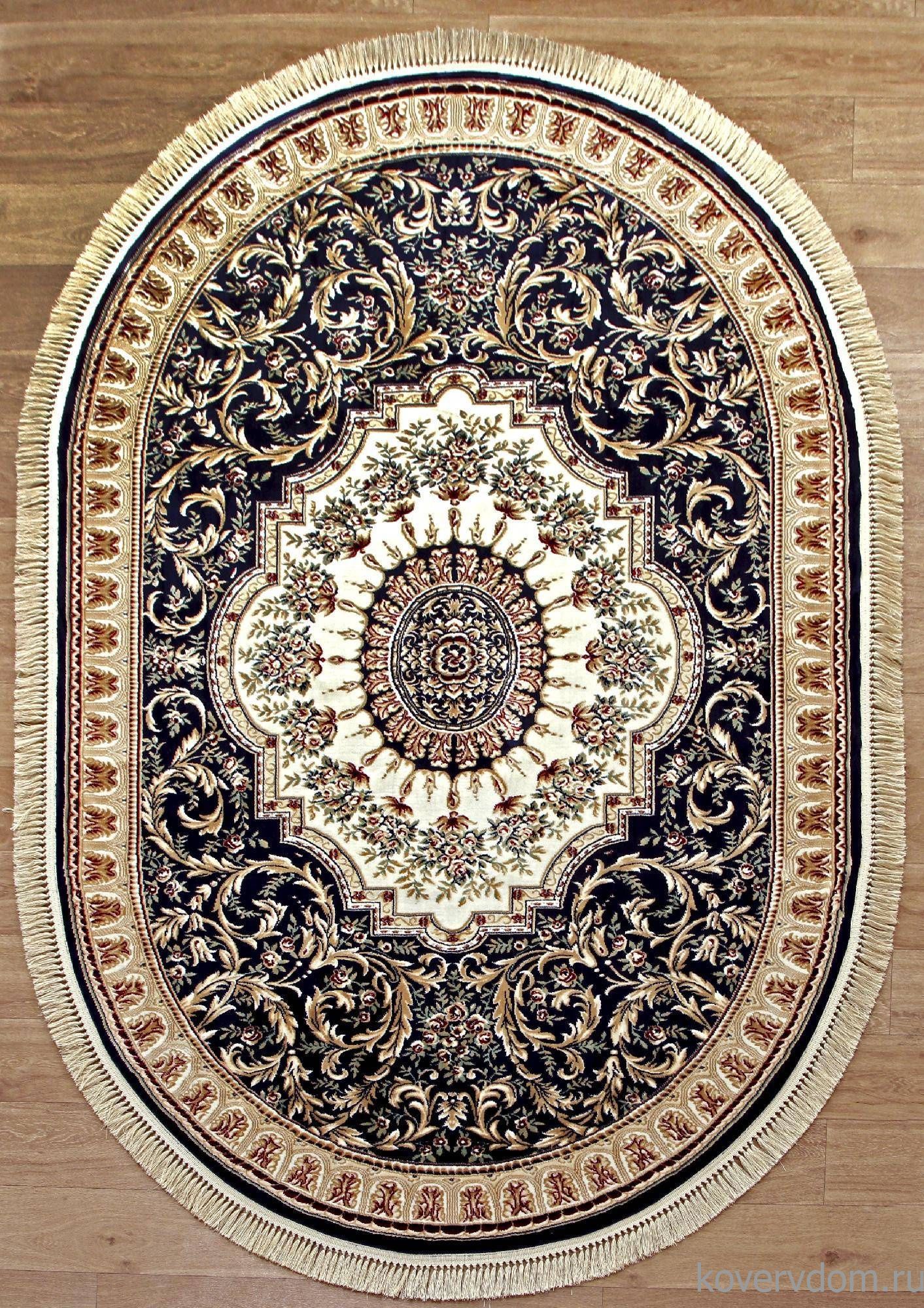 Ковер BROOKLYN 08615T BLUE / BLUE Овал