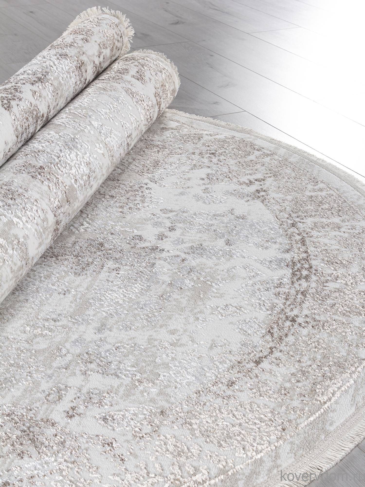 Ковер EFSAN L252A CREAM SHRINK / VIZON FDY Овал