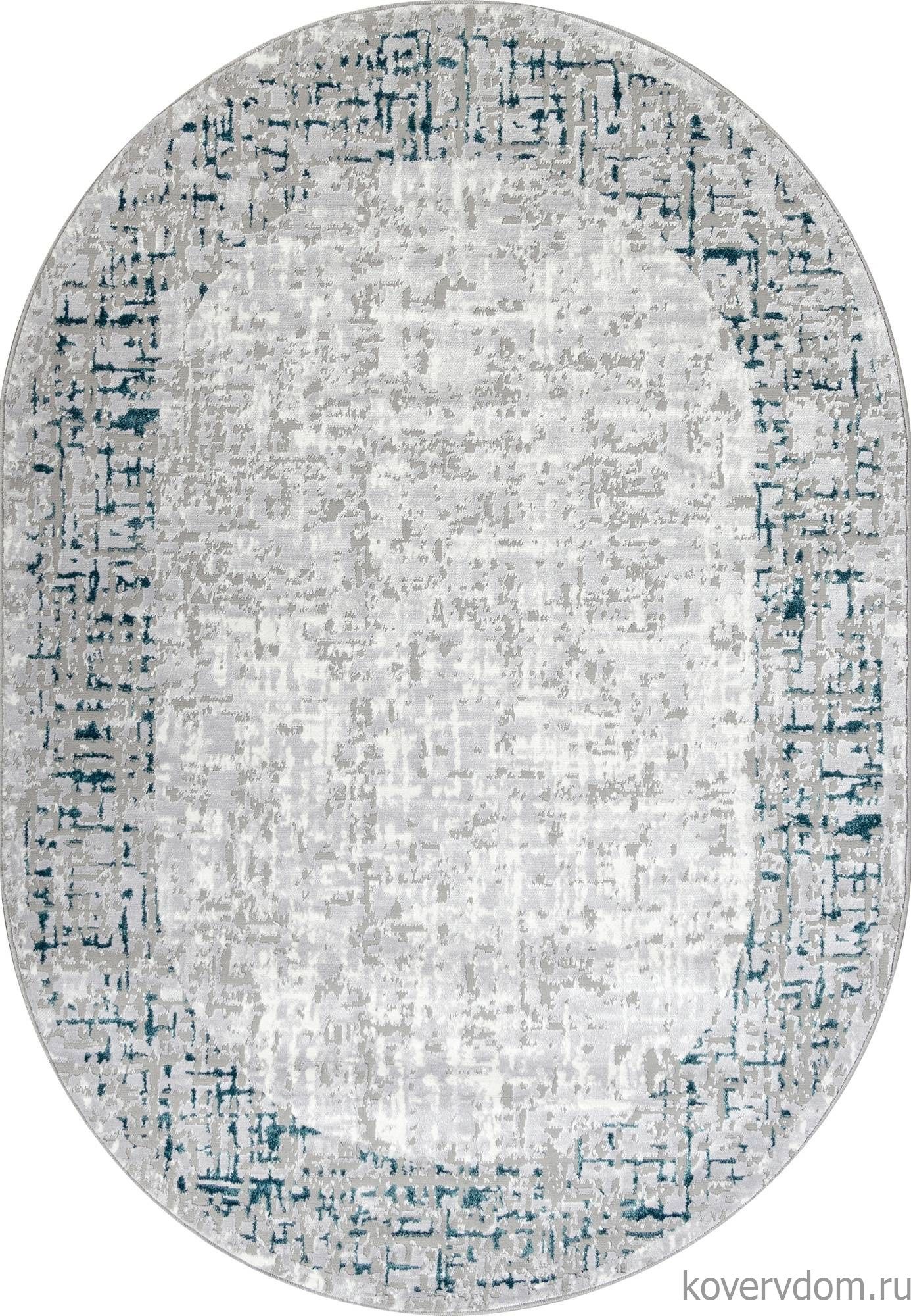 Ковер PALERMO F292 GRAY Овал