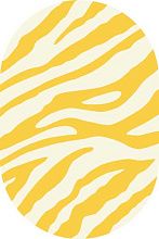 Овальный ковер желтый SUNRISE d130 YELLOW-CREAM Овал