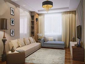 Круглый ковер CUBA-A F267 BEIGE